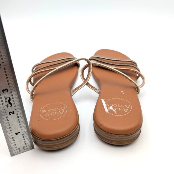 André Assous Nolan Strappy Sandal Women's Metallic Multi Size US8 - Picture 5 of 11